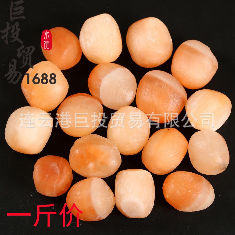 

Translucent Orange Gypsum Stone Ornament - Selenite, Calcite Diffuser for Children s Digging Exploration