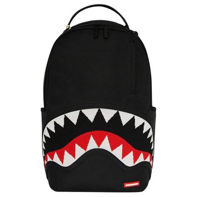 Knit Shark Mouth Backpack Unisex Backpacks Black 46645982167227