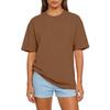 Women’s Basic Crew Neck Short Sleeve T Shirt Loose Fit Casual Plain Tee Comfortable Cotton Top