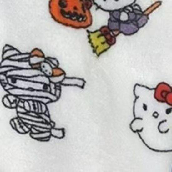 Damen Hello Kitty Halloween Flanell Schlafhose - Dick, gemütlich und mit Samt gefüttert für Herbst und Winter