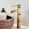 Hot and Cold Water Adjustable Washbasin Faucet Waterfall Antique Sink Faucet