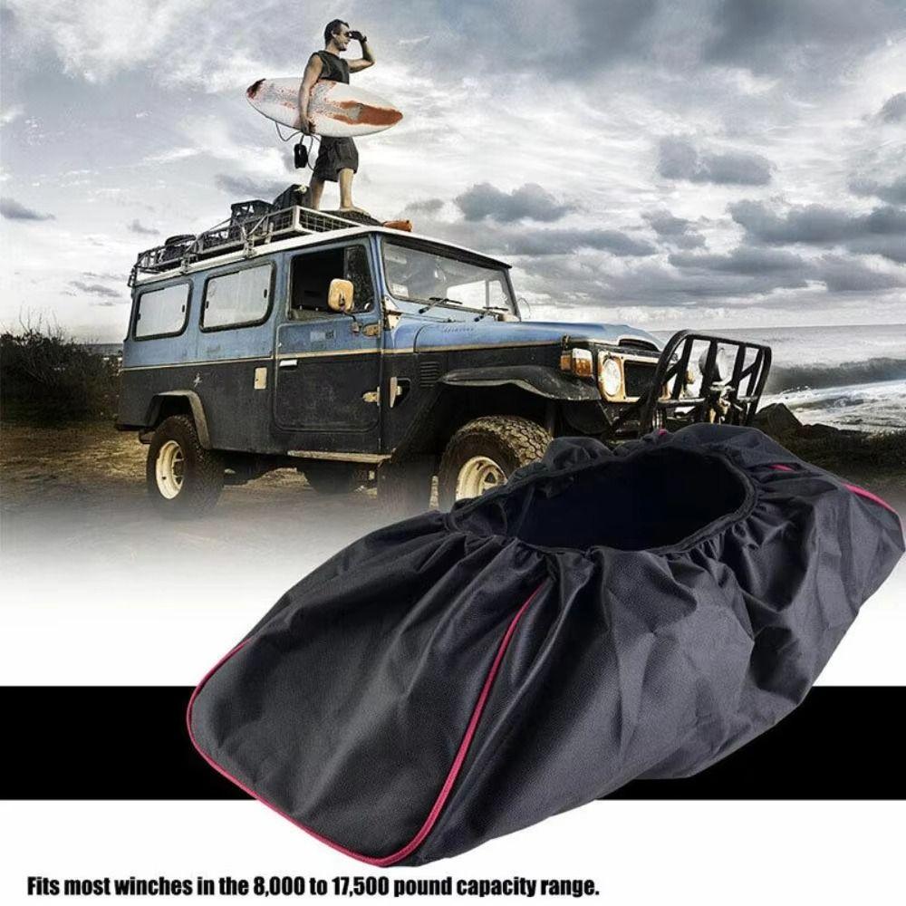 Waterproof Winch Protection Cover Dustproof Badlands Winch Cover Car Winch Cover Car Accessory