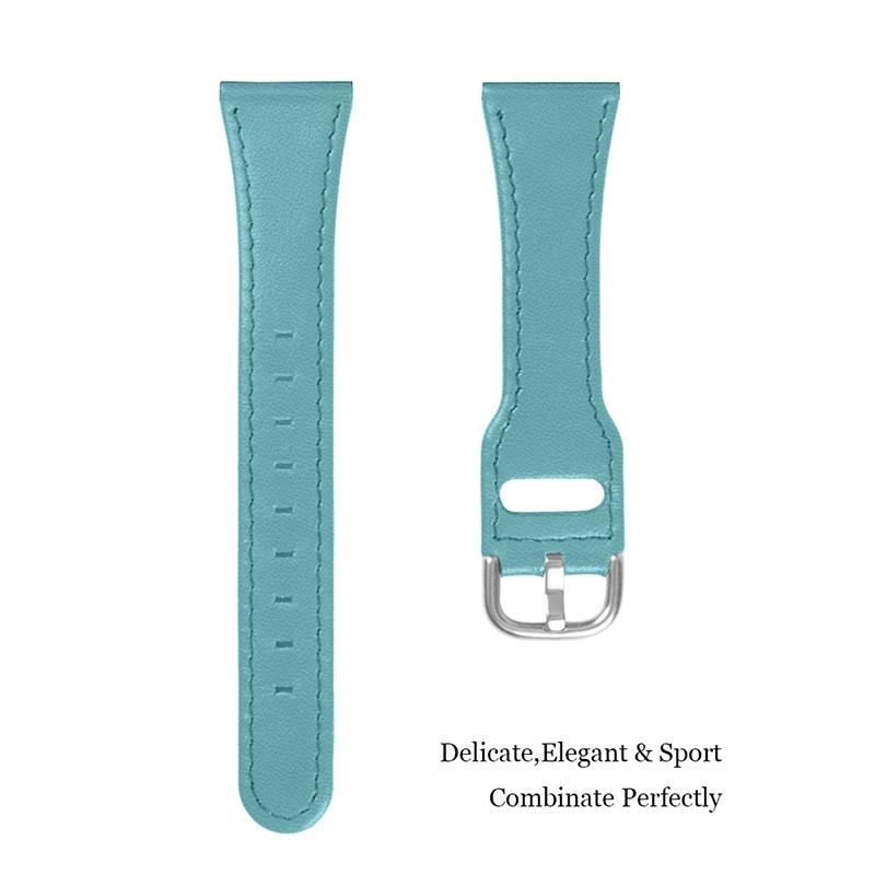 

For Garmin Vivoactive 3/Vivoactive 3 Music Cowhide Leather Adjustable Wrist Band with Stainless Steel Buckle Watch Strap (20mm) White