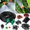158PCS Garden Irrigation System 131ft Tubing Adjustable Watering Sprayer Dripper Kit DIY Saving Water Automatic