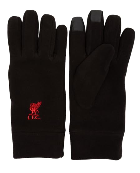 

Официальный черный футбольный клуб Ливерпуля. перчатки, [Б/У] чёрный
