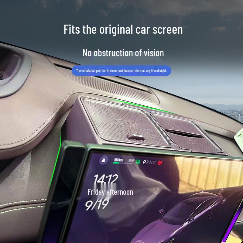 Universal Car Organizer: Screen Holder, Tissue Box, and Storage Tray for Xiaomi YU7