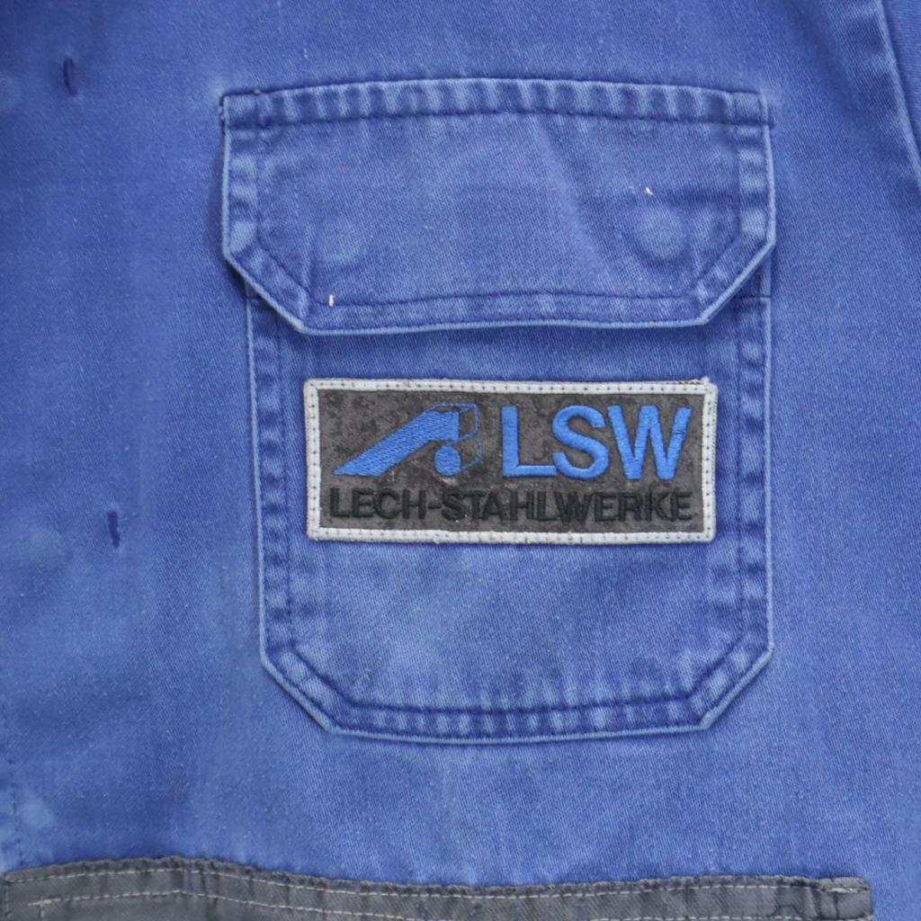 HBSCHOTZ 80s Reflector Eurowork Vintage Work Jacket 56 Blue Men's Used