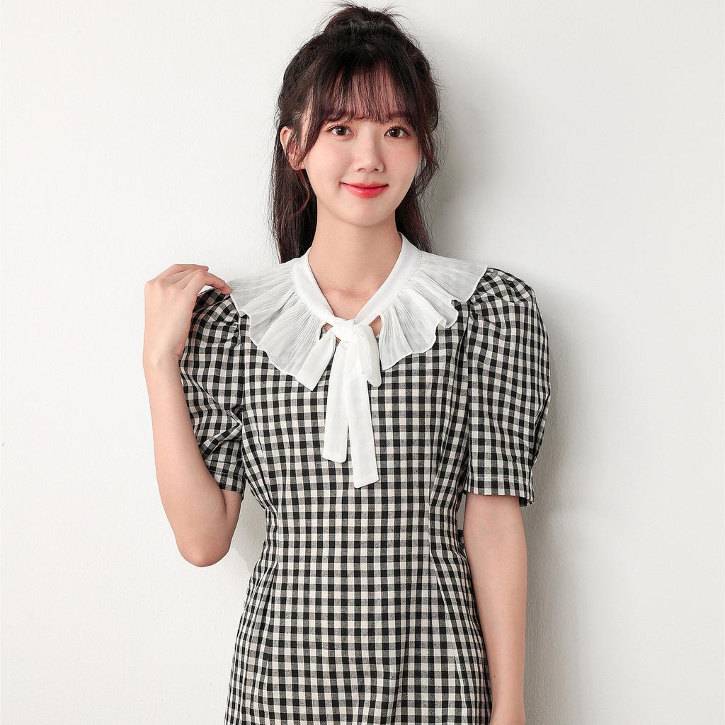 Koronkowa Kwiatowa Fałszywy Kołnierz Letnia Sukienka Koszula Odpinany Kołnierz Ozdobny Odpinany Ubranie Owija Ramiona Fałszywy Kołnierz Peleryna