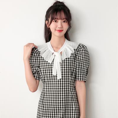 Small Shawl Women'S Cape Summer Multifunctional Sunscreen With Skirt Bow Tie False Collar