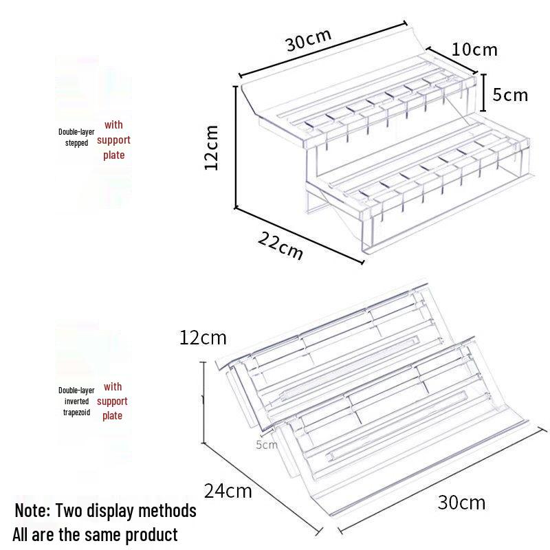 Multi-functional Tiered Stand Display with Air Curtain Freezer and Fruit Tray