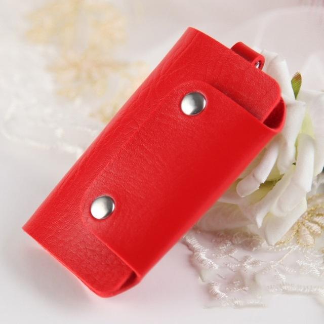 PU Lær Husholderske Holdere Bil Nøkkelring Nøkkelring Veske Etui Lommebok Deksel