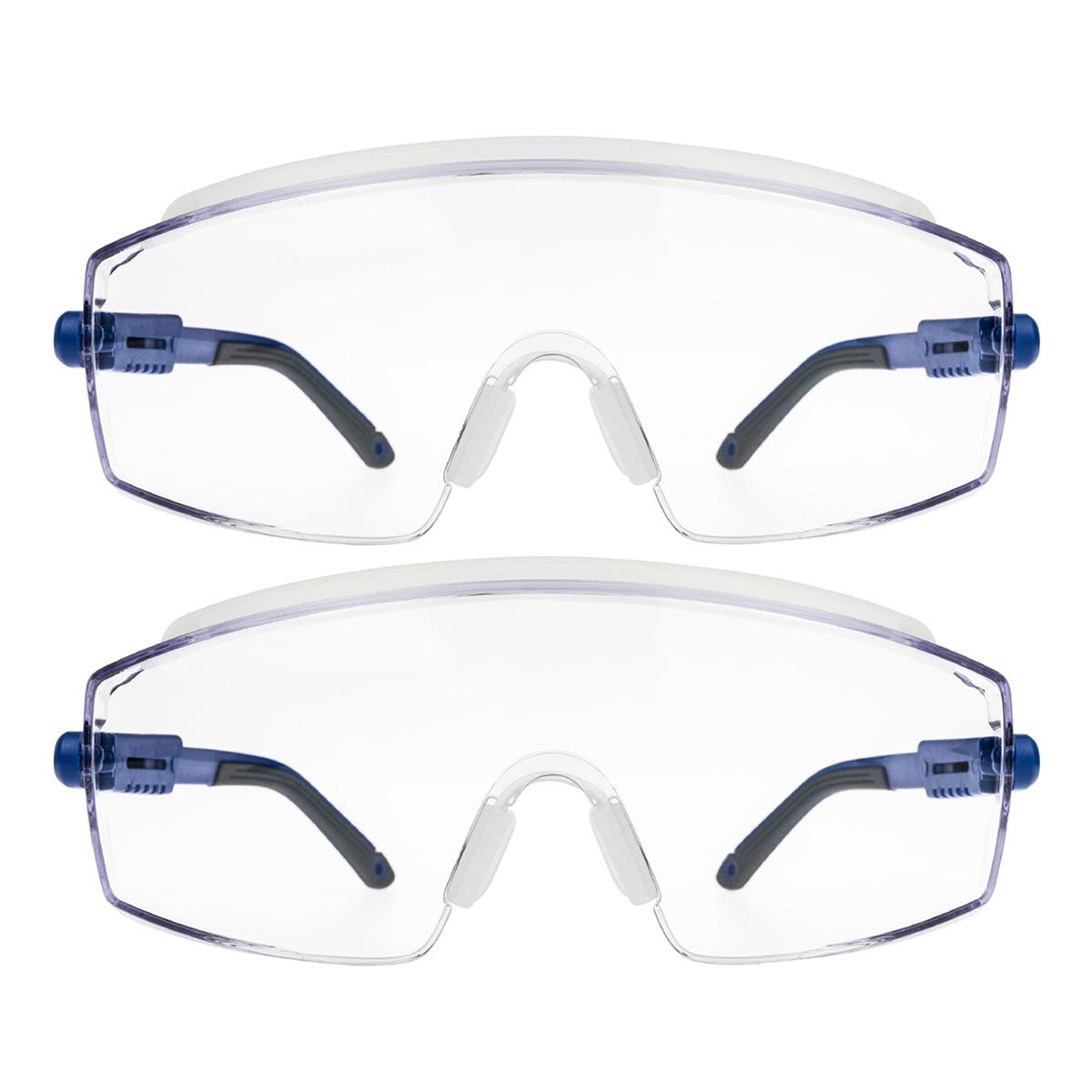 

2PCS VOPHA Anti-fog and dust safety glasses scratch-resistant for outdoor activities unisex