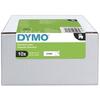 Étiquettes D1 - DYMO - Pack De 10 Cassettes - Résistantes À L'eau - 12mm X 7m - Noir/Blanc