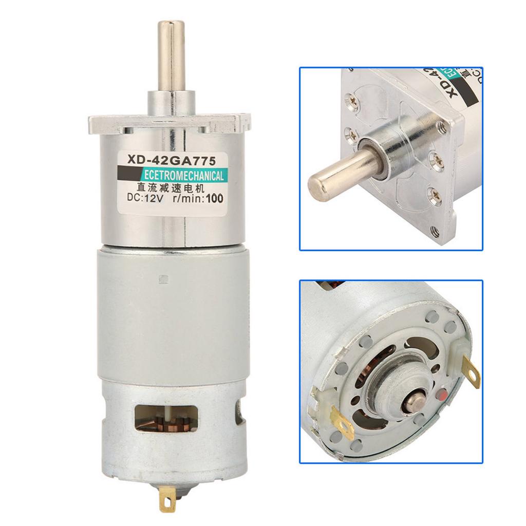 XD 42GA775 Micro DC Gear Motor Speed Regulation CW CCW DC Motor(100RPM12V)