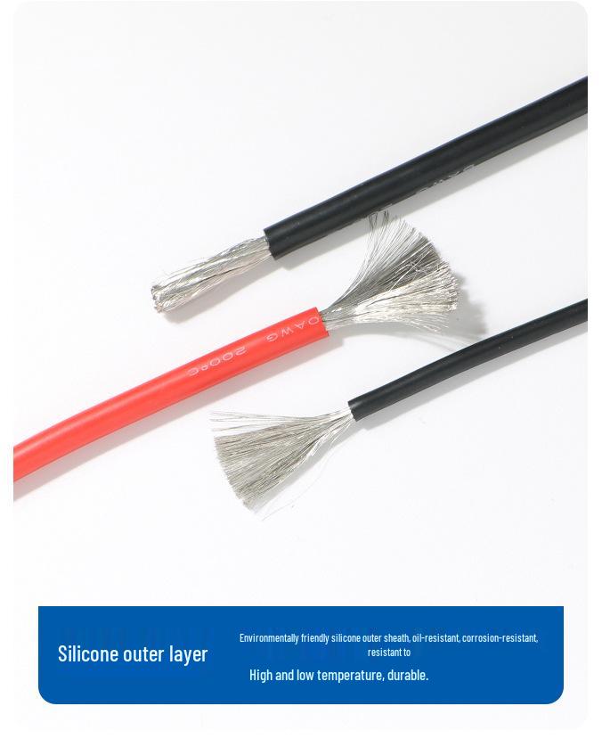 Kailan Ultra-Soft Silicone Wire 30A, High-Temperature Resistant for New Energy Lithium Batteries
