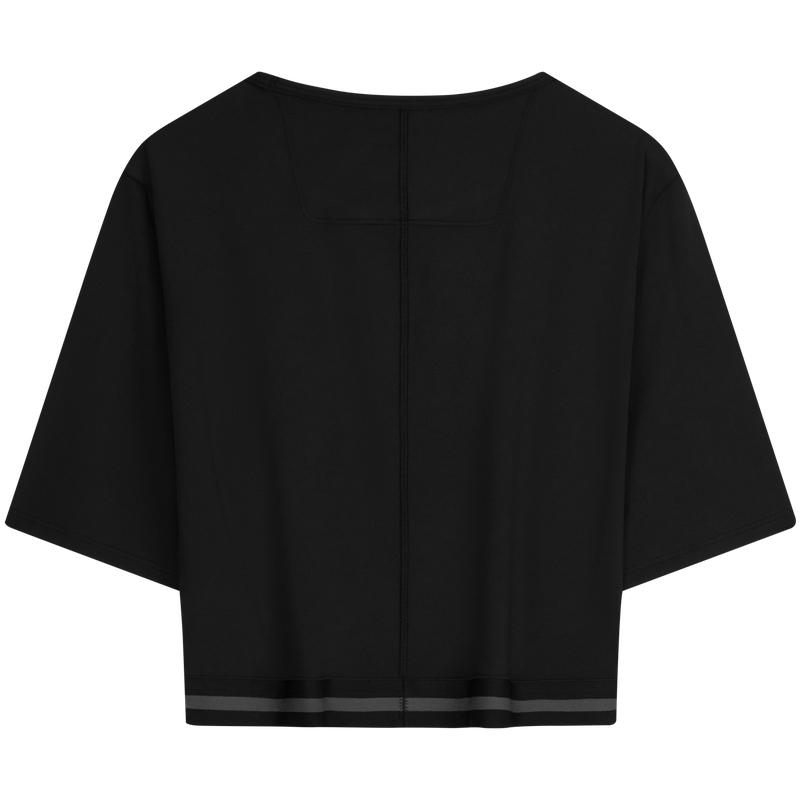 Calvin Klein Moisture Wicking Letter Jacquard Yoga Fitness Short Sleeve T-Shirt Women tops GWS6K217