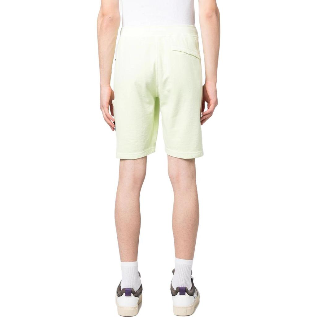 STONE ISLAND Ss23 Einfarbig Kompassmuster Etikett Elastischer Bund Freizeitshorts Herrenshorts Hellgrün 781564060-V0152