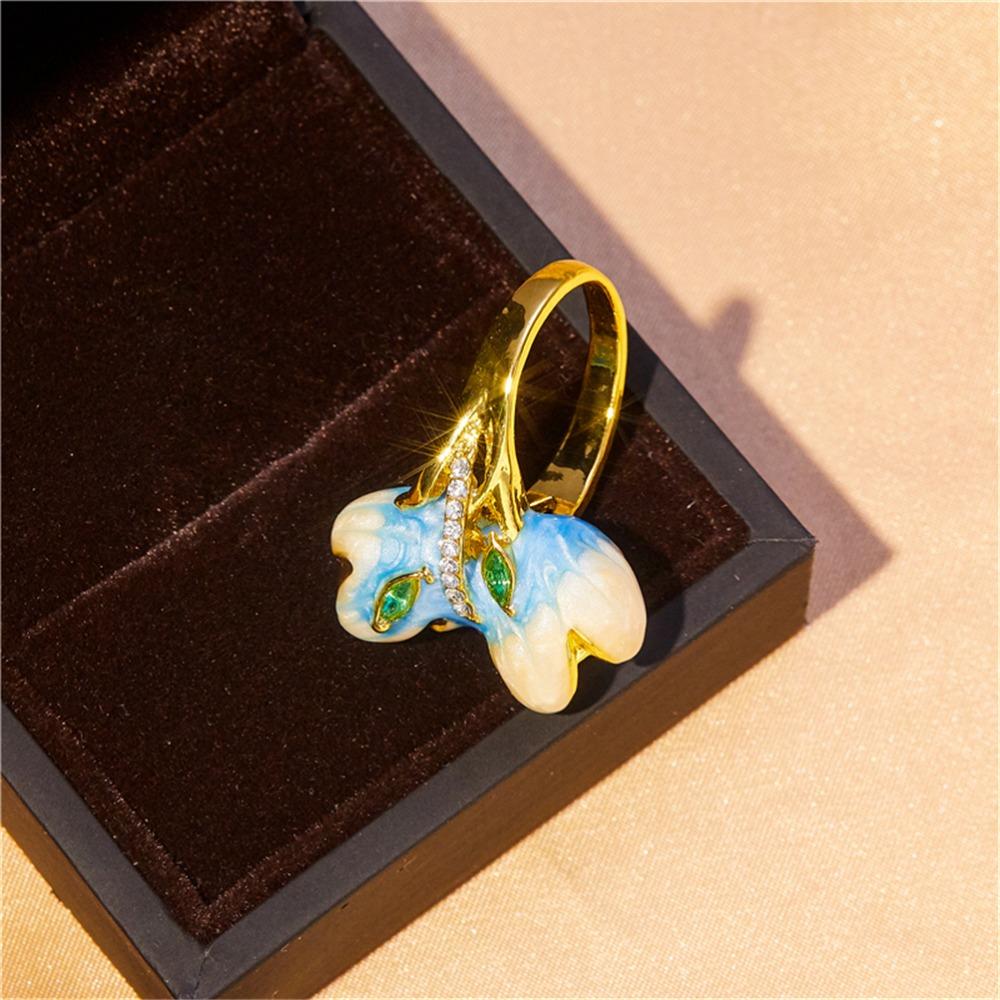 Classic  Creative Trend Valentine's Day Flower Women's Ring Lightweight  Party Prom Gift Jewelry Gift Accessories