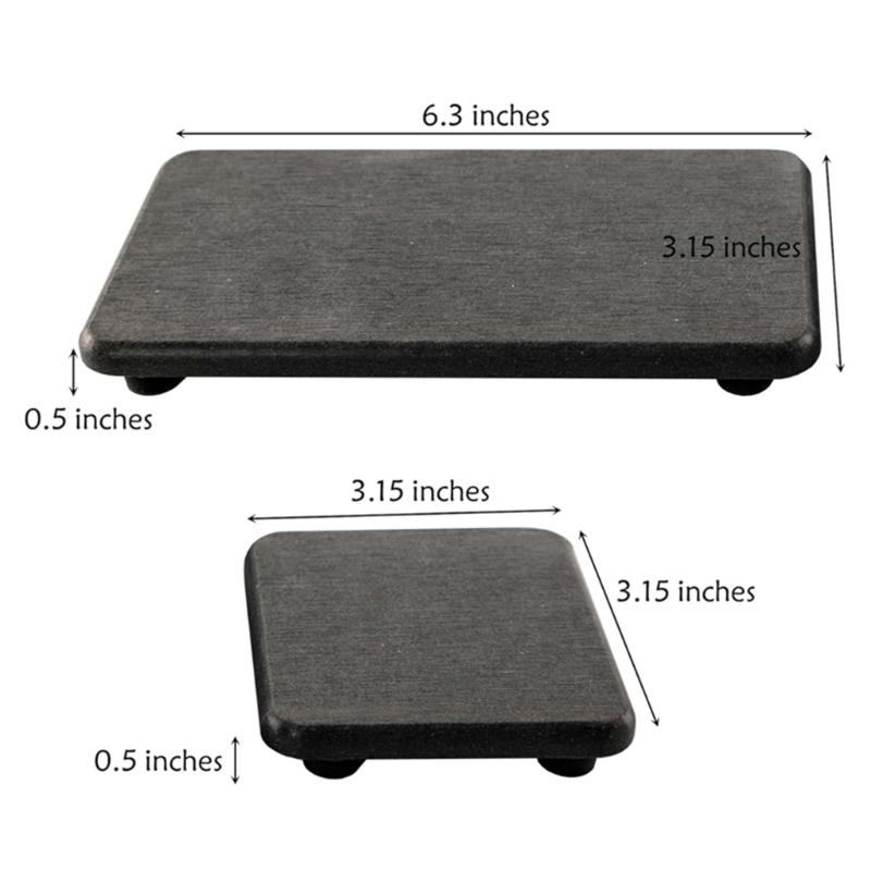 4Pieces Quick Drying Soap Tray Kitchen Soap Dish Water Absorbent Diatomite Coaster Suitable for Bathroom and Kitchen