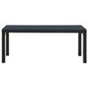 VidaXL Banc de jardin 110 cm Acier et WPC Noir