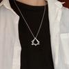 Alloy Necklace Hanging Pendent Collar Jewelry Geometry Male Decorations Modern Rustproof Fashionable Streetwear