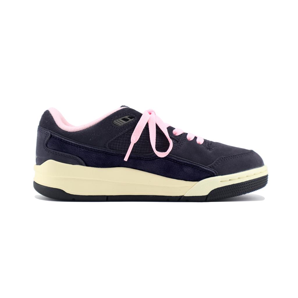 Jordan FLIGHT COURT Abrasion Resistant Abrasion Resistant Low Top Vintage Basketball Shoes Unisex Black Pink HF3255-012(Team448-love)