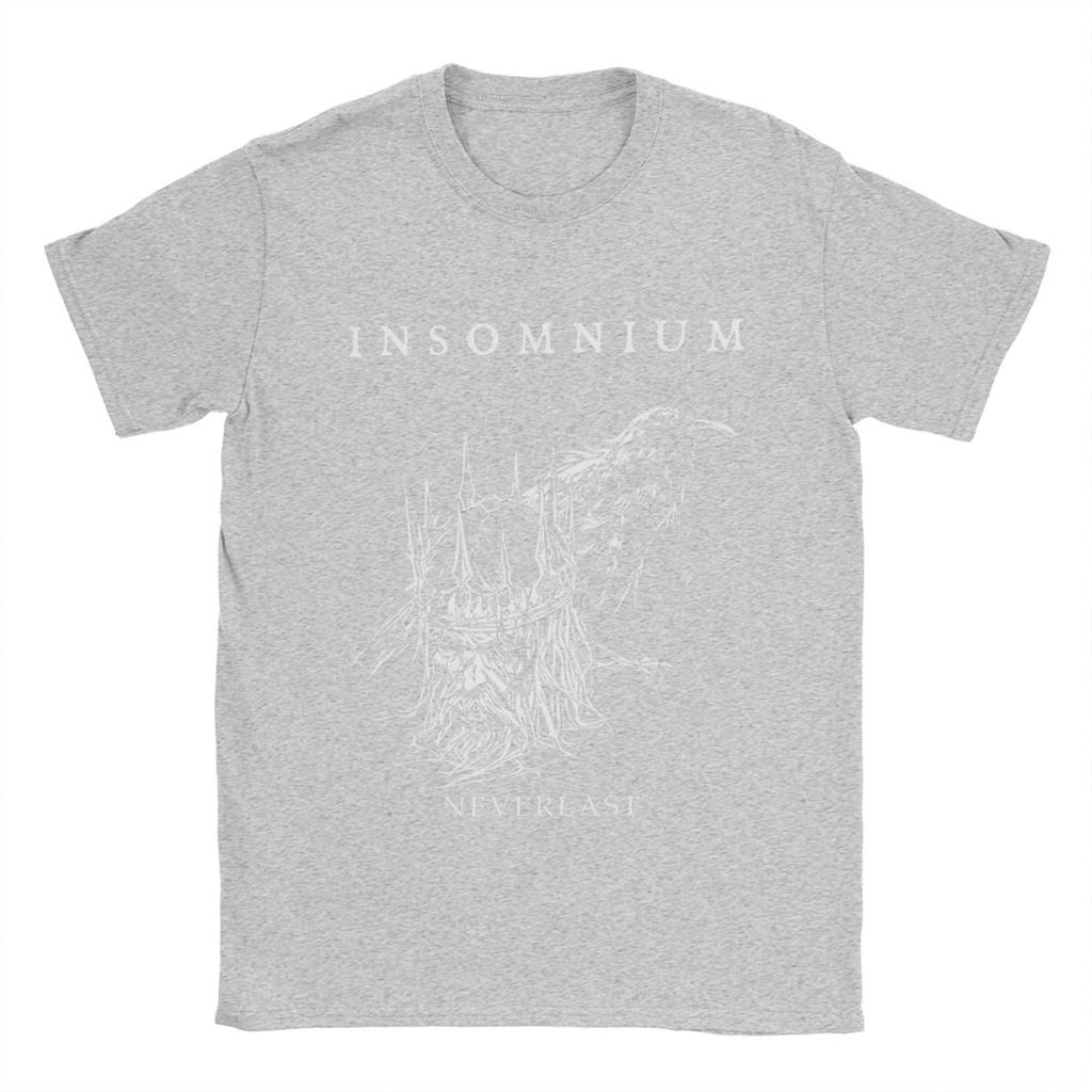 Insomnium Death Metal Band Apparel T-Shirt for Men Women Humor Cotton Summer Tee Shirts