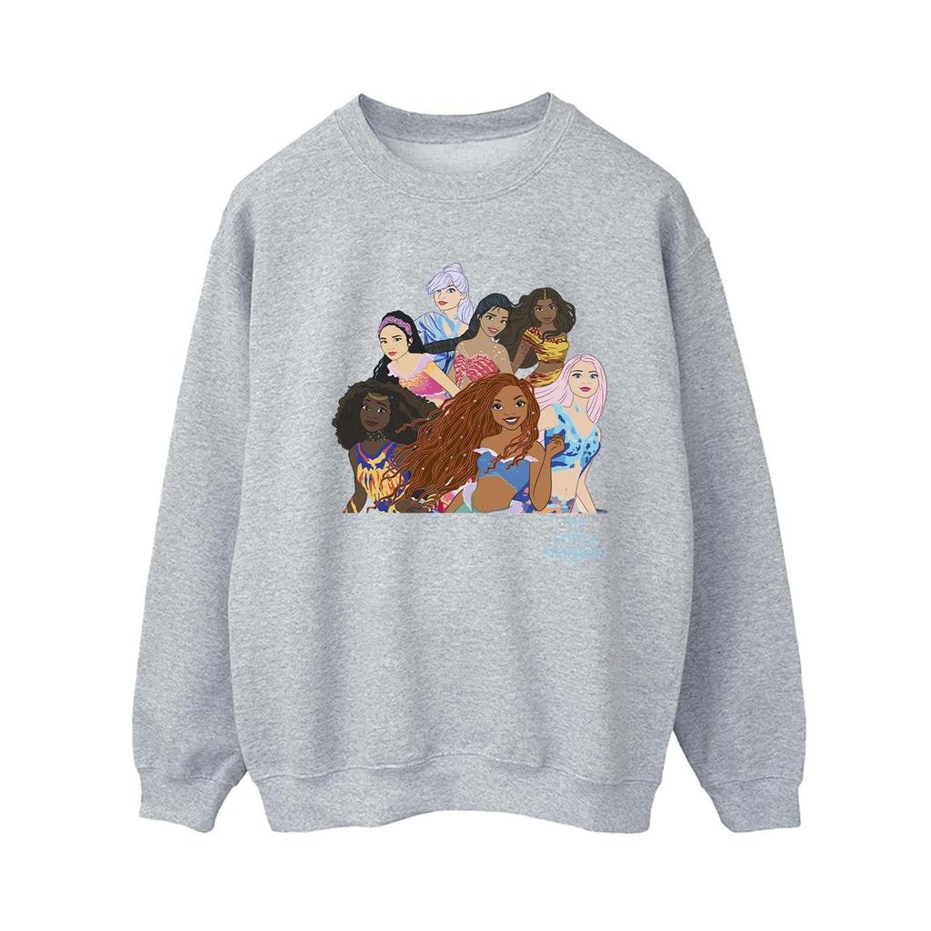 The Little Mermaid Womens/Ladies Group Sweatshirt