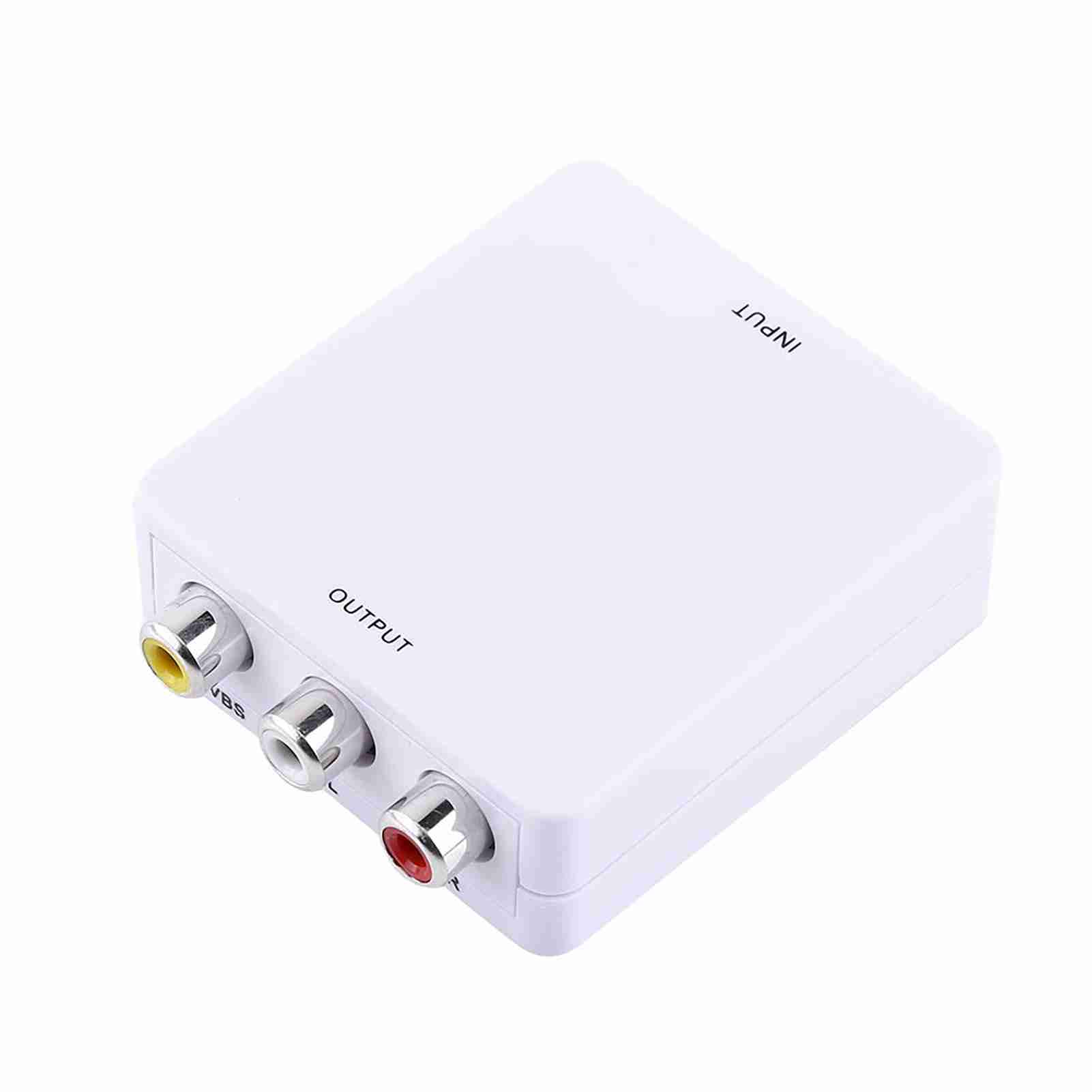 

Цифровой HD вход на RCA композитный видео аудио AV CVBS адаптер-конвертер 720p 1080p белый