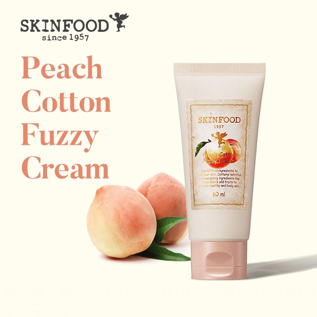 

SKINFOOD Peach Cotton Fuzzy Cream 60 мл Увлажняющий крем для лица Уход за кожей