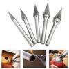 5PCS Double Cut Carbide Rotary Burrs 6mm Shank Carbide Burr Set Carbide Cutting Heads  Auto Shop