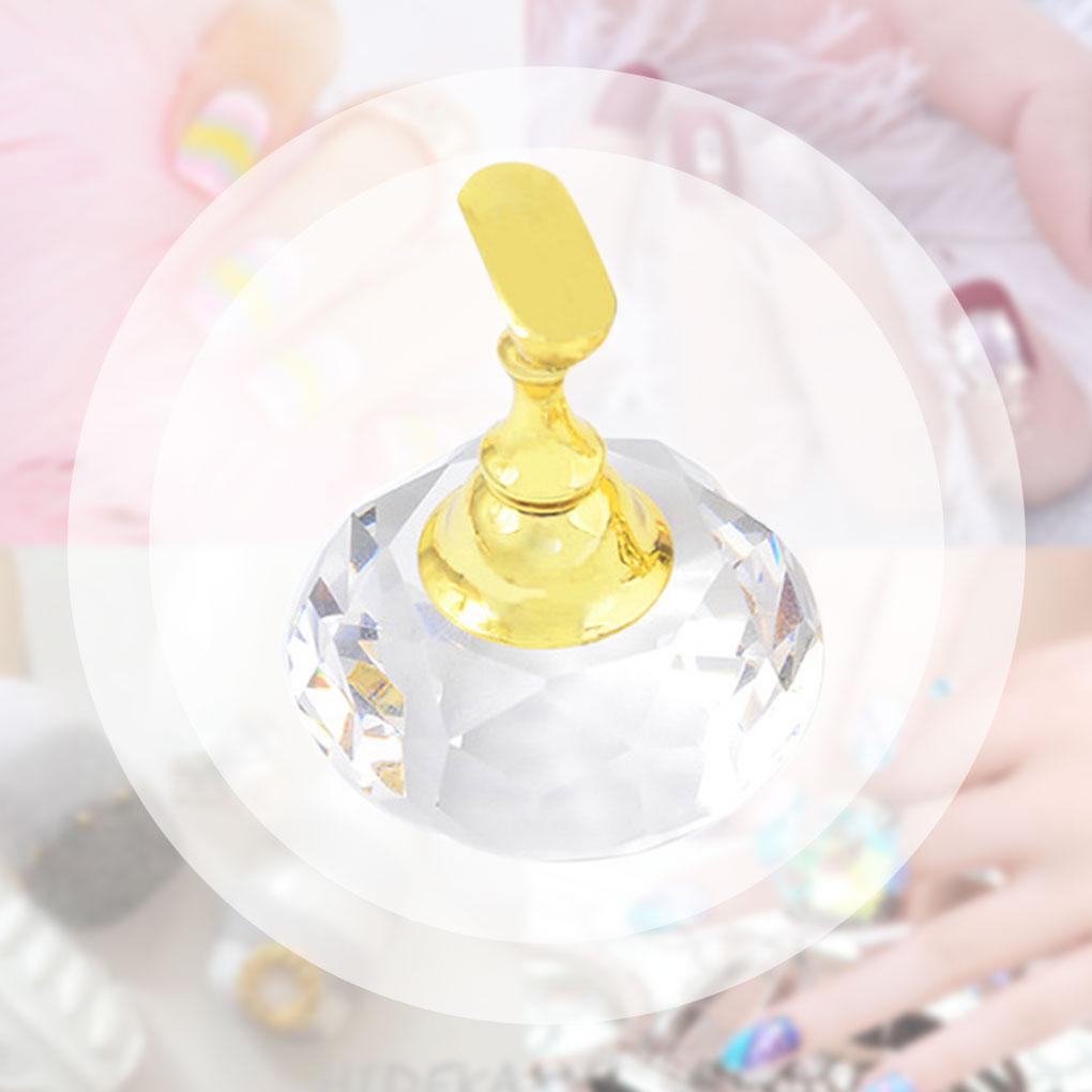 6pcs Tips Stand Holder Alloy Art Rhinestone Display Tip Holder Salon DIY Practice Manicure Tool