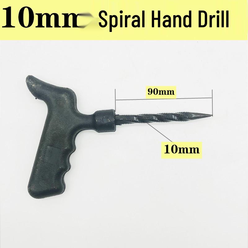 Mushroom Nail Tire Repair Tool: Hand Awl, Drill, Reamer, Vacuum, 4.5-6mm Glue Applicator.