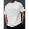 Print New Men'S Round Neck T-Shirt Casual Sports Trendy Fashion Loose Top Short Sleeves