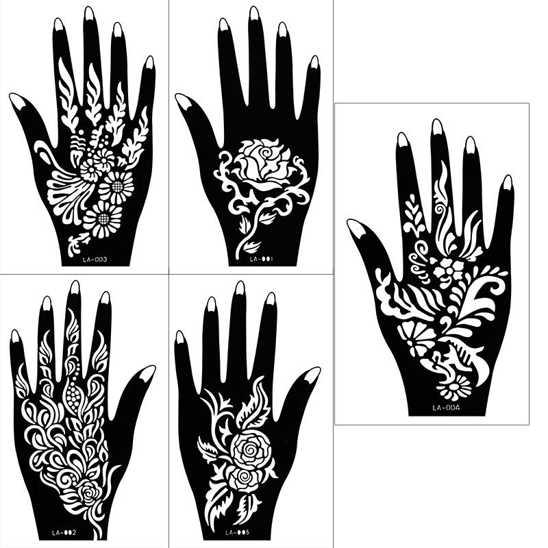 Hollow Tattoo Sticker Waterproof Indian Hannah Tattoo Template Hand Painted Diy Painted Hand Tattoo