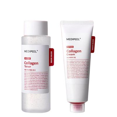 Red Lacto Collagen Pore Soothing Toner 200ml and Barrier Cream 80ml Vegan 2pc Set
