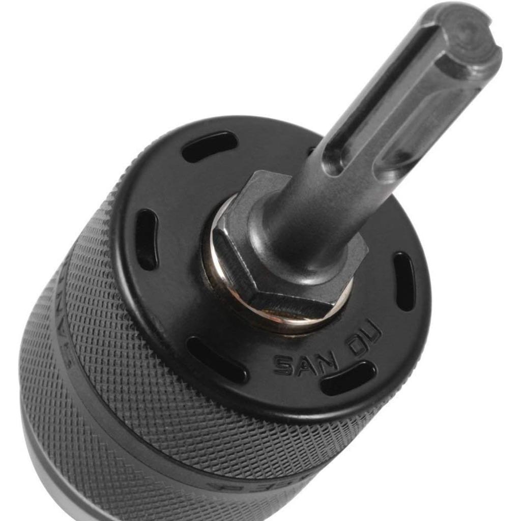 Adattatore Mandrino Autoserrante, 2-13mm 1/2-20UNF Attacco Robusto Professionale Strumento Convertitore con Attacco SDS Plus