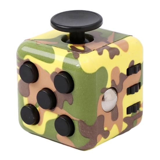 Stress Relief Mini Cube Toy Portable Six-Sided Anxiety Relieving Cube Home Office Worker Silent Calming Cube Sensory