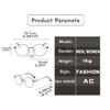 Unisex Photochromic Polygonal Glasses Lightweight Comfortable Trendy Color-Changing Lenses Gift for Friends And Family