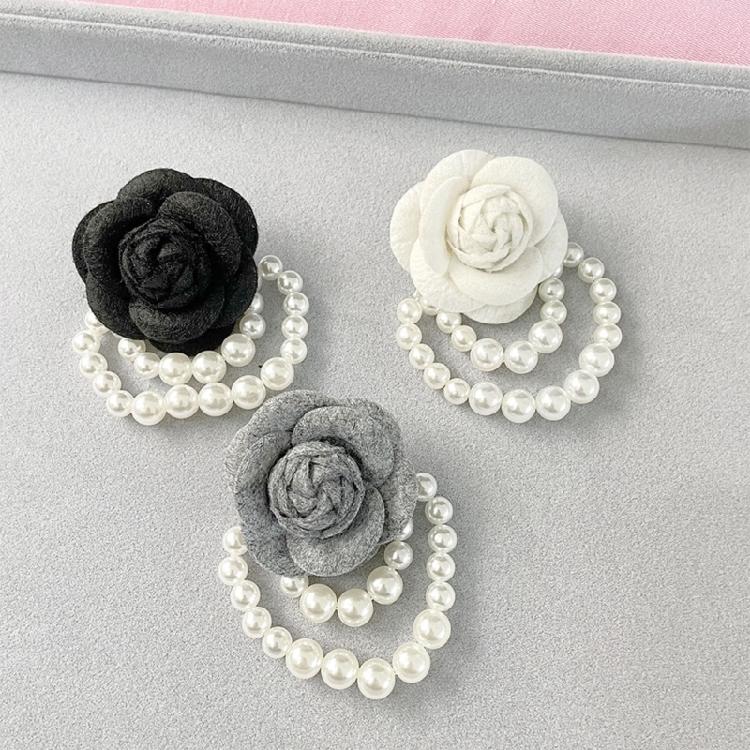 Flower Brooch Pin Corsage Badge Pearl Tassel Brooches for Women Accessories