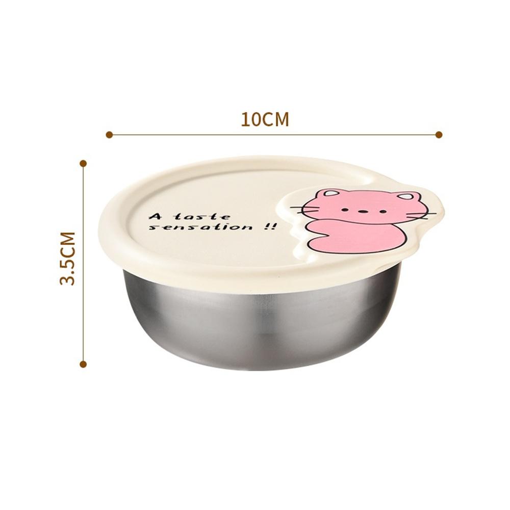 

Cat Bear 304 контейнеры для салатной заправки из нержавеющей стали для ланч-бокса, пикника, переносной контейнер для соуса, приправы, приправы