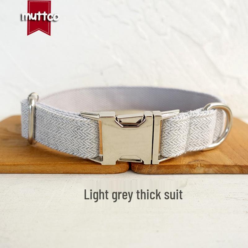 MUTTCO Stylish Soft Dog Collar UDC-139: Comfortable Pet Accessory M