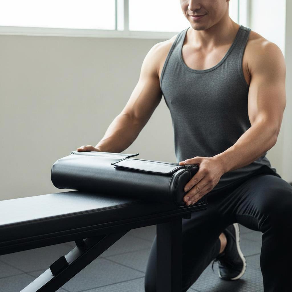 Glute Press Pad Thick Padding Gluteal Thrust Comfortable Support Exercise Gear for Men, Women,