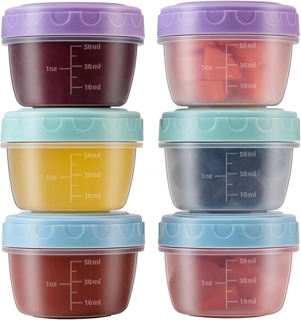 6/12Pcs Salad Dressing Container To Go with Lids, Household and Travel Packaging and Carrying. Microwave Oven Available