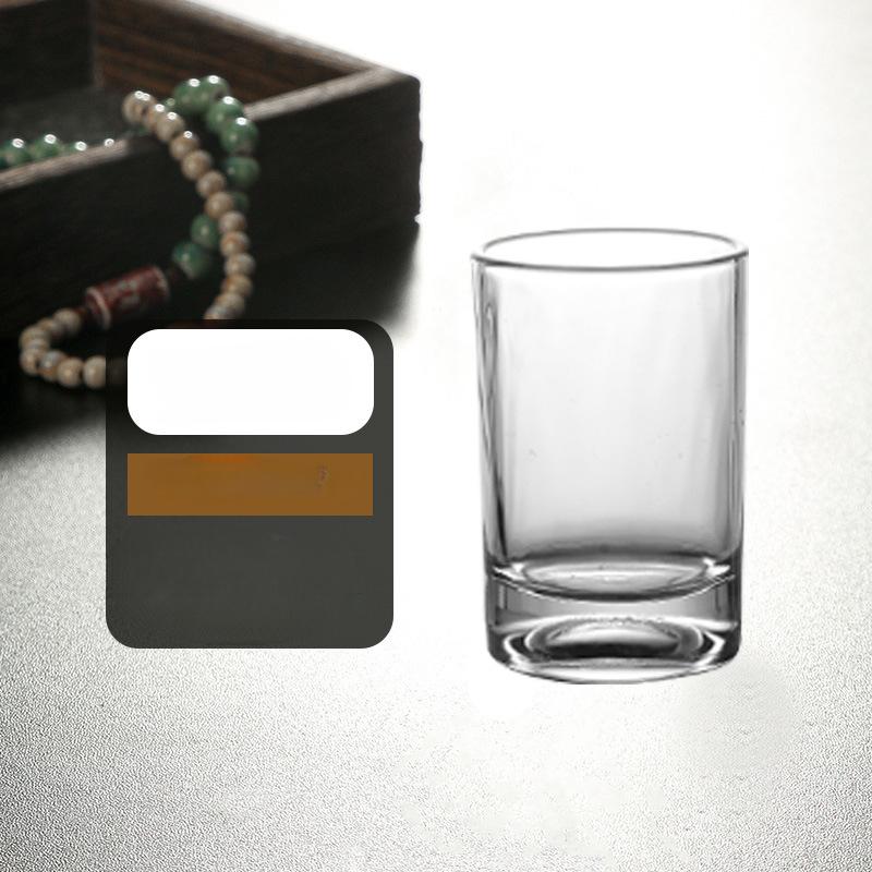 2pcs Shot Glass Set Baijiu Cup High Appearance for Restaurant Hotel High Foot Small Wine Cup Mini Cups Household Glass Wine Cup