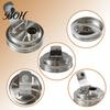 Outdoor Picnic Jar Lids Stainless Steel Mason Lids, Leak-Proof Wide Mouth Canning with Protein Shake Silicone Seal, Reusable Metal Drinking