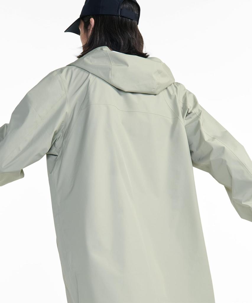 Aigle Official MTD Rain Pack Pocketable Hooded Sage Size Small Waterproof, Breathable, Water-Repellent Zip-Up Coat, Green,