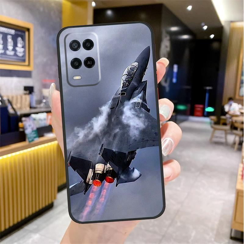Military Aircraft Warship Fighter Case For Oppo A5 Pro A15 A17 A57 A77 A60 A80 A40 A18 A38 A58 A78 A98 A96 A76 A16 A94 A74 A54