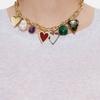 BIMBA Y LOLA [24FW] BIMBA Y LOLA Bold Heart Pendant Gold Chain Necklace B246AIU013GOF