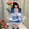 1/6 SD 30cm BJD panenka s oblečením Dlouhé vlasy Princezna Make-up Kloubová panenka Miminka